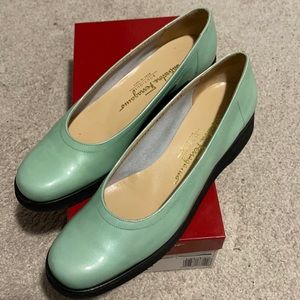Salvatore Ferragamo Aquamarine Attico Shoe